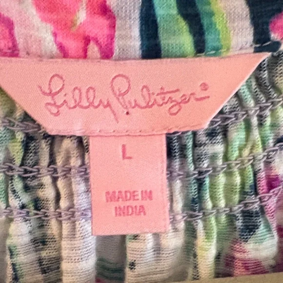 Lilly Pulitzer Slathouse Soirée Essie Mini Dress Size L - Picture 6 of 9